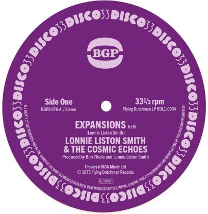 Lonnie Liston Smith & The Cosmic Echoes - Expansions / Cosmic Funk (7" Single)