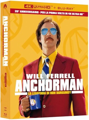 Anchorman - La Leggenda Di Ron Burgundy (2004) (20th Anniversary Collector's Edition, Limited Edition, 4K Ultra HD + Blu-ray)