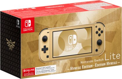 Nintendo Switch Lite – Hyrule-Edition - (plus Nintendo Switch Online + Erweiterungspaket (365 Tage)