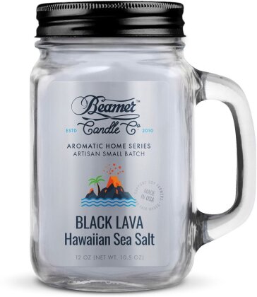 Beamer Candles Co Black Lava Hawaiian Sea Salt