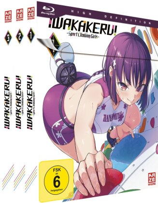 Iwakakeru - Sport Climbing Girls - Vol. 1-3 (Gesamtausgabe, Bundle, 3 Blu-rays)