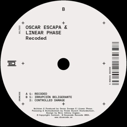 Oscar Escapa - Recoded (12" Maxi)
