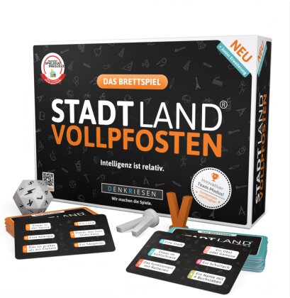 DENKRIESEN - STADT LAND VOLLPFOSTEN® Brettspiel + Junior Erweiterung