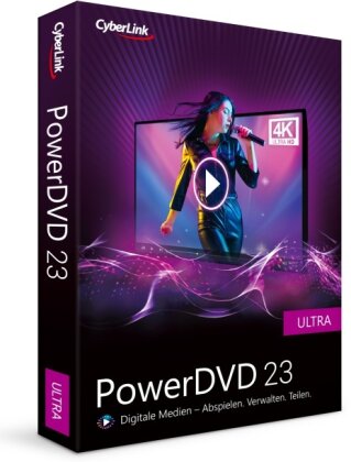 CyberLink PowerDVD 23 Ultra Preisgekrönter Media Player für Blu-ray-/DVD-Disc und professionelle Medienwiedergabe und -verwaltung Wiedergabe praktisch aller Dateiformate Windows 10/11 [Box]