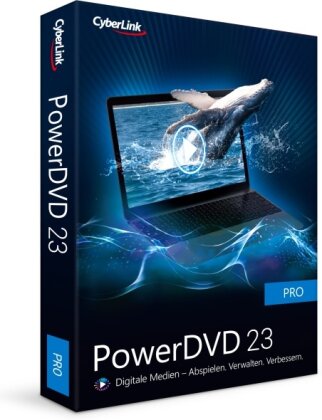 CyberLink PowerDVD 23 Pro Universelle Medienwiedergabe und -verwaltung Lebenslange Lizenz BOX Windows 10/11 [Box]