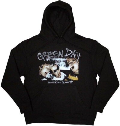 Green Day Unisex Pullover Hoodie - Basket Case Star (Black)