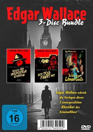 Edgar Wallace: 3-Disc Bundle - Solo für Inspektor Sparrow / Der Tod fährt mit / Das Geheimnis von Lismore Castle (3 DVDs)