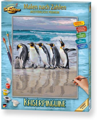 Malen nach Zahlen - Kaiserpinguine