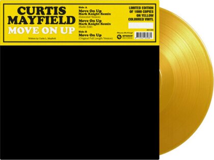 Curtis Mayfield - Move On Up (Mark Knight Remix) (Music On Vinyl, Yellow Vinyl, LP)