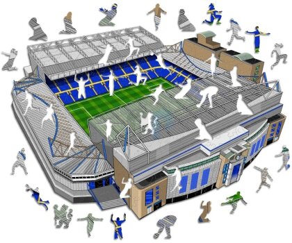 Chelsea FC - Stamford Bridge Stadium - Holz Puzzle Grösse M (270 Teile)