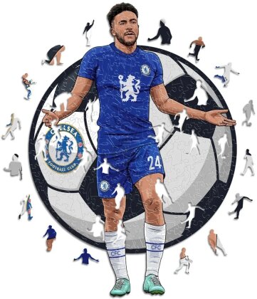 Chelsea FC - Reece James - Holz Puzzle Grösse S (150 Teile)