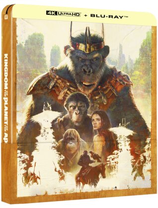 La Planète des Singes: Le Nouveau Royaume (2024) (Edizione Limitata, Steelbook, 4K Ultra HD + Blu-ray)