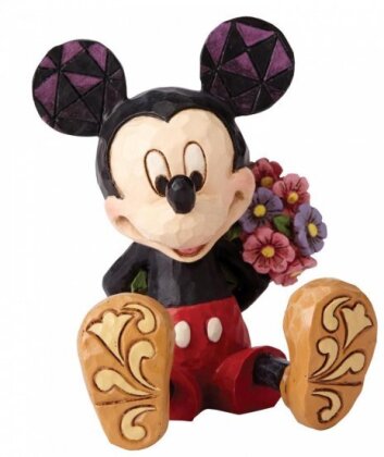 Mickey Mouse mit Blumen Mini Figur