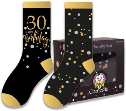 Geschenksocken 30 gold