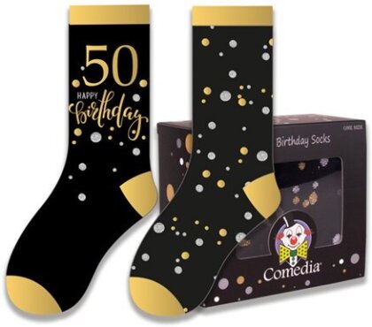 Geschenksocken 50 gold