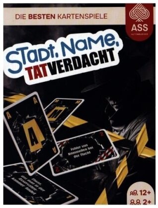 Stadt, Name, Tatverdacht - Crime Spiel für 2-4 Spieler, ab 7 Jahre (Krimispiel)