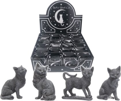 Lucky Black Cats Figure 9cm (Display of 24)