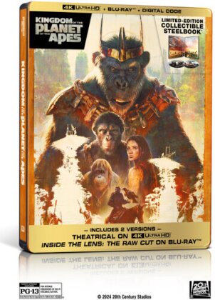 Kingdom of the Planet of the Apes (2024) (Limited Edition, Steelbook, 4K Ultra HD + Blu-ray)