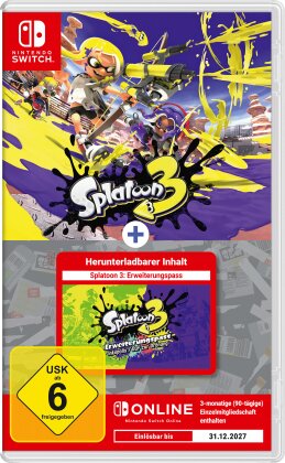 Splatoon 3 - (Erweiterungspass-Set + 3 Monate Nintendo Online) (German Edition)