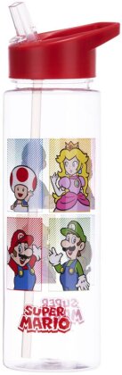 Nintendo - Bouteille en plastique (Super Mario Bros 4 couleurs)