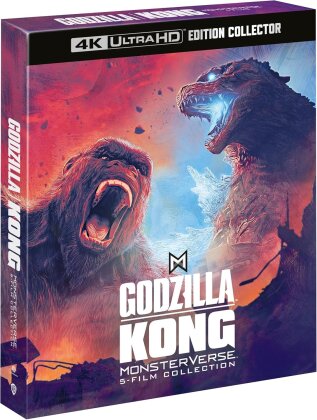Godzilla / Kong - MonsterVerse - 5 Films (5 4K Ultra HDs + 5 Blu-ray)