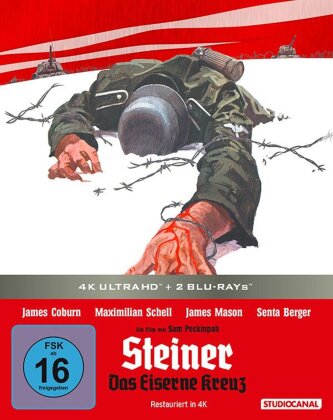 Steiner - Das Eiserne Kreuz (1976) (Limited Edition, Restaurierte Fassung, Steelbook, 4K Ultra HD + 2 Blu-rays)