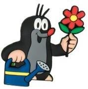 3D-Magnet Der kleine Maulwurf Gießkanne und Blume