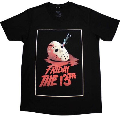 Friday the 13th Unisex T-Shirt - Jason Blood Mask (Black)