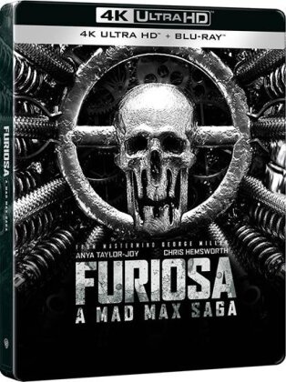 Furiosa: A Mad Max Saga (2024) (Black & Chrome, Limited Edition, Steelbook, 4K Ultra HD + Blu-ray)