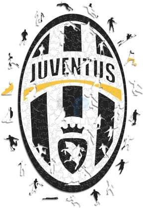 Juventus FC - Retro Logo - Holz Puzzle Grösse S (150 Teile)