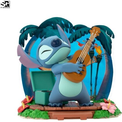 Figurine SG (78) - Stitch Guitare - Lilo & Stitch - 10 cm - 1/10