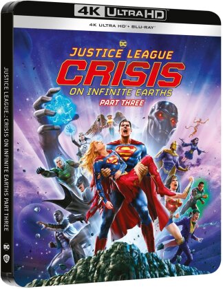 Justice League: Crisis on Infinite Earths - Part Three (2024) (Édition Limitée, Steelbook, 4K Ultra HD + Blu-ray)