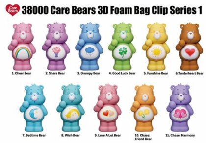 Care Bears 3D Foam Bag Clip - Series 1