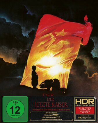 Der letzte Kaiser (1987) (Wendecover, Kinoversion, Langfassung, Special Edition, 4K Ultra HD + 3 Blu-rays)