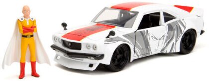 1:24 One Punch Man -'74 Mazda Rx-3 W/Fig (4PC)