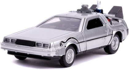 Zurück in die Zukunft II Hollywood Rides Diecast Modell 1/32 DeLorean Time Machine