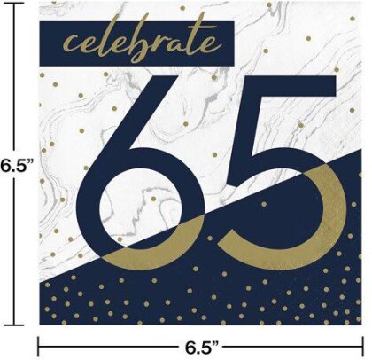 65 navy/gold Servietten