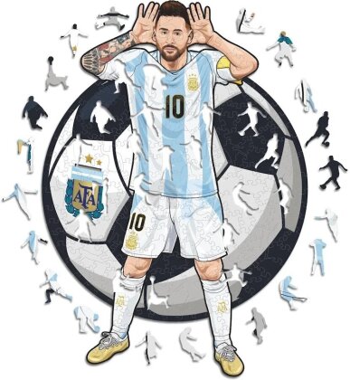 Lionel Messi (Argentina) - Holz Puzzle Grösse M (270 Teile)