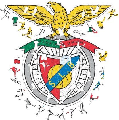 SL Benfica - Logo - Holz Puzzle Grösse S (150 Teile)