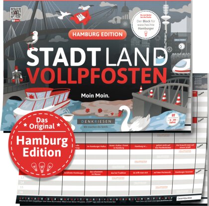 DENKRIESEN - STADT LAND VOLLPFOSTEN® - HAMBURG EDITION - "Moin Moin." - A4