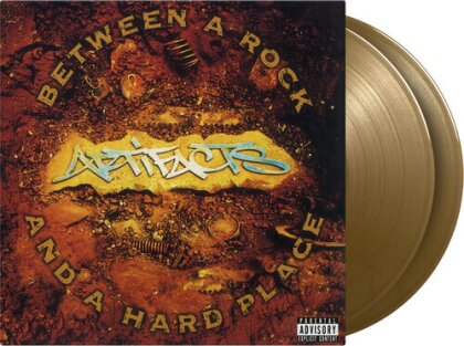 Artifacts (Tame One, El Da Sensei, DJ Kaos) - Between A Rock & A Hard Place (Music On Vinyl, 2024 Reissue, Limited Edition, Gold Colored Vinyl, 2 LPs)