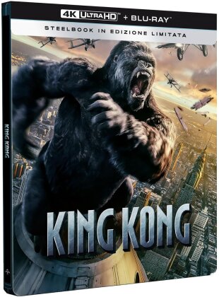 King Kong (2005) (Édition Limitée, Steelbook, 4K Ultra HD + 2 Blu-ray)