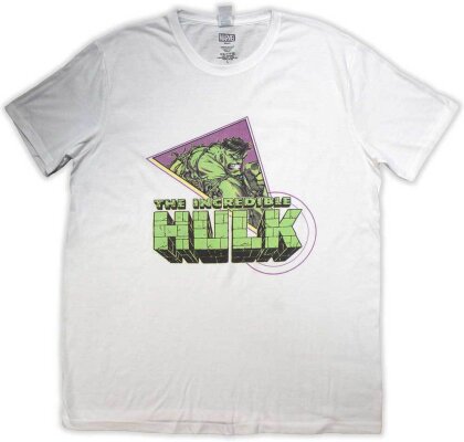 Marvel Comics Unisex T-Shirt - Hulk Triangle (White)