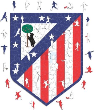 Atletico Madrid - Logo - Holz Puzzle Grösse L (500 Teile)