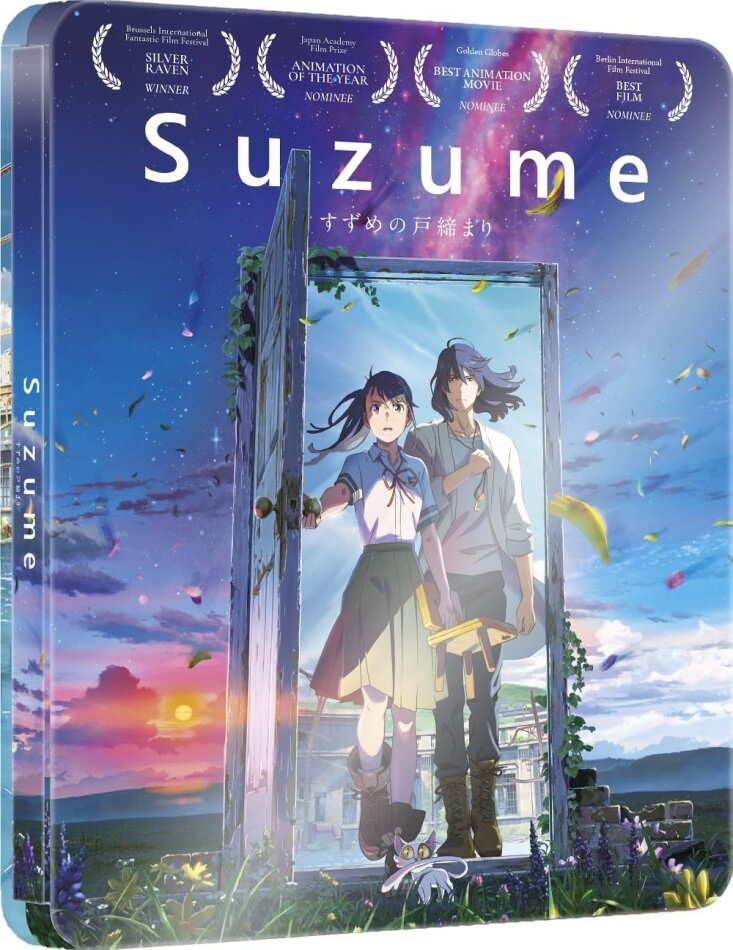 Suzume (2022) Limited Edition, Steelbook, Blu-ray + DVD
