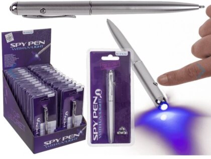Ein magischer SPY-Stift mit unsichtbarer Tinte und UV-Licht,