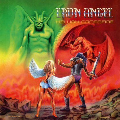 Iron Angel - Hellish Crossfire (2024 Reissue, High Roller Records, Galaxy Vinyl, LP)