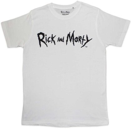Rick & Morty Unisex T-Shirt - Mono Logo - Size XL