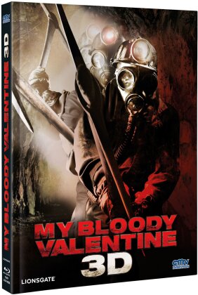 My Bloody Valentine 3D (2009) (Cover A, Édition Limitée, Mediabook, Uncut, Blu-ray 3D (+2D) + DVD)