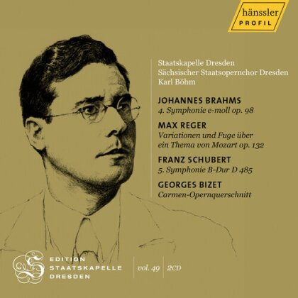 Georges Bizet (1838-1875), Franz Schubert (1797-1828), Max Reger (1873-1916), Karl Böhm & Herbert Blomstedt - Edition Staatskapelle Dresden, Vol. 49 - Karl Böhm (2 CDs)